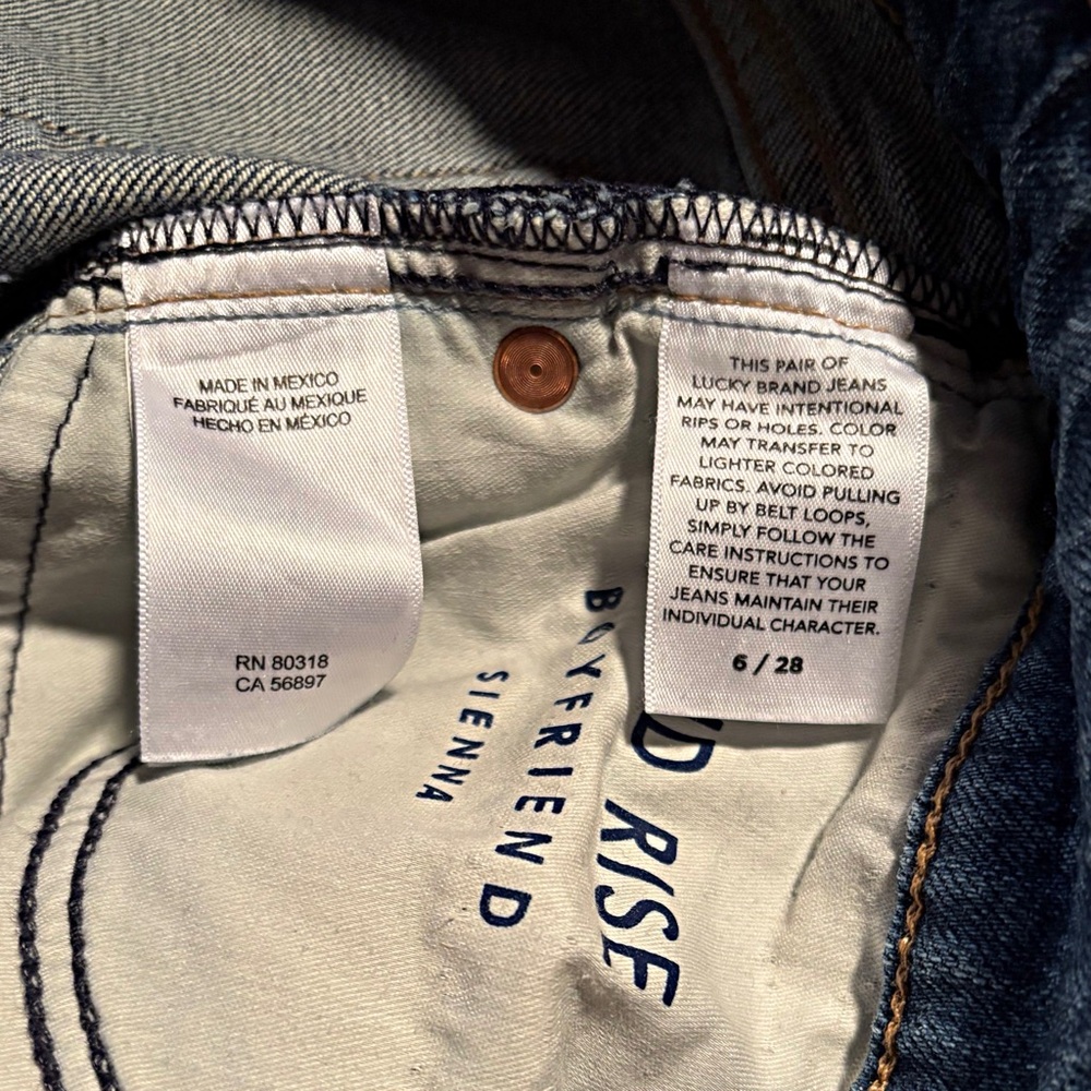 Lucky Brand Women's Blue Boyfriend Jeans - Picture 7 of 7